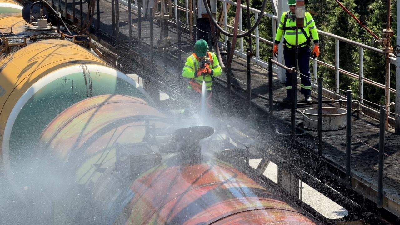 Biləcəri stansiyasında çən vaqonların yuyulması: 2025 və 2026 göstəriciləri açıqlanıb