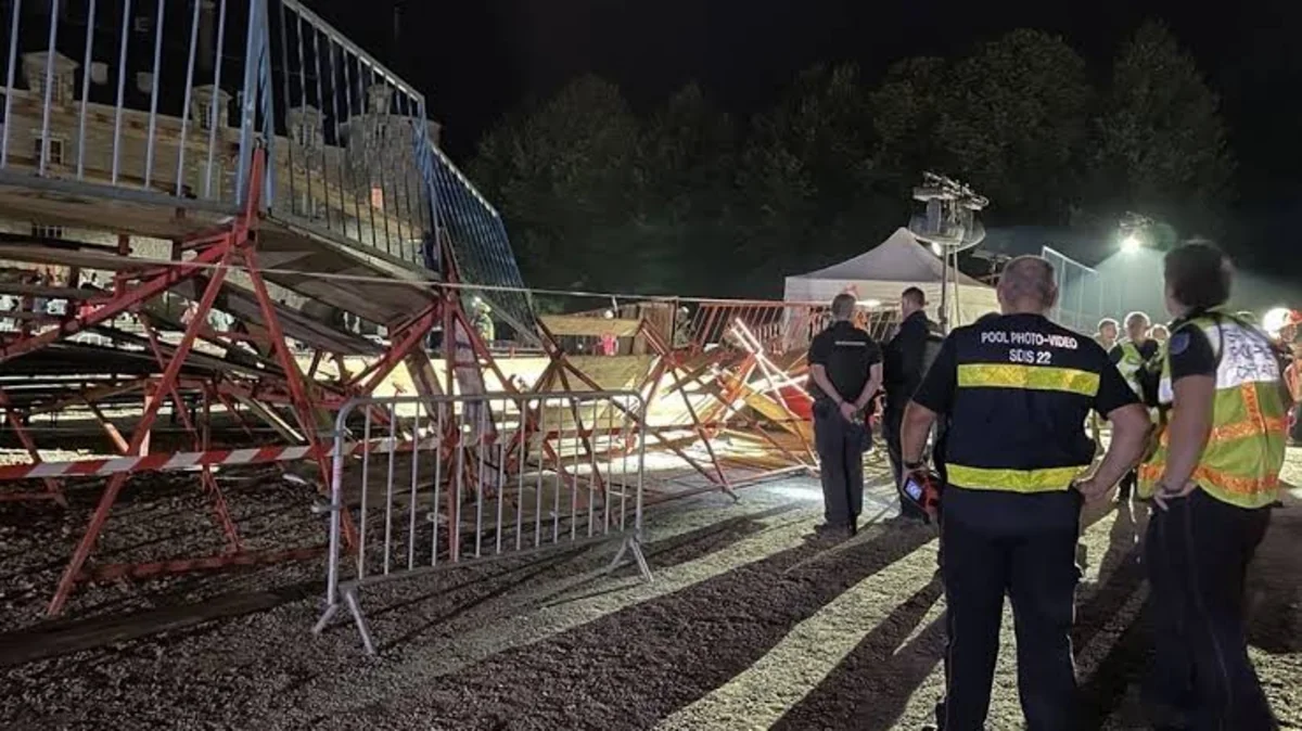 Fransada nümayişdən əvvəl tribuna çökməsi: 16 yaralı, 5-i xəstəxanada