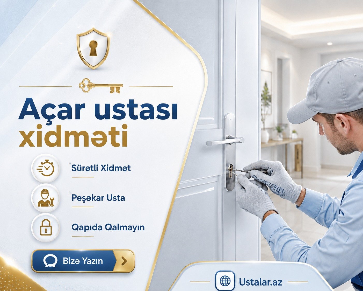 Çilingər xidməti barədə bilməli olduğunuz 7 əsas məqam