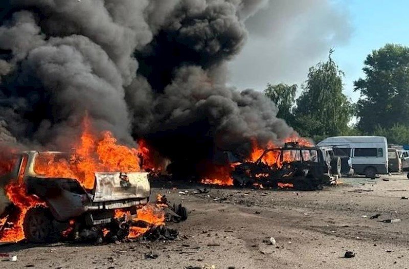 Rusiya raket zərbəsi: Xarkovun Peçeneqi qəsəbəsində 10 nəfər ölü, 17 yaralı